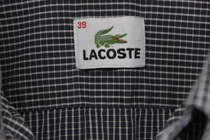 Mens Check Shirt Short Sleeve Button Up