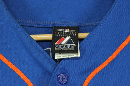 Mens Majestic Mets Jersey Shirt Baseball Short Sleeve
