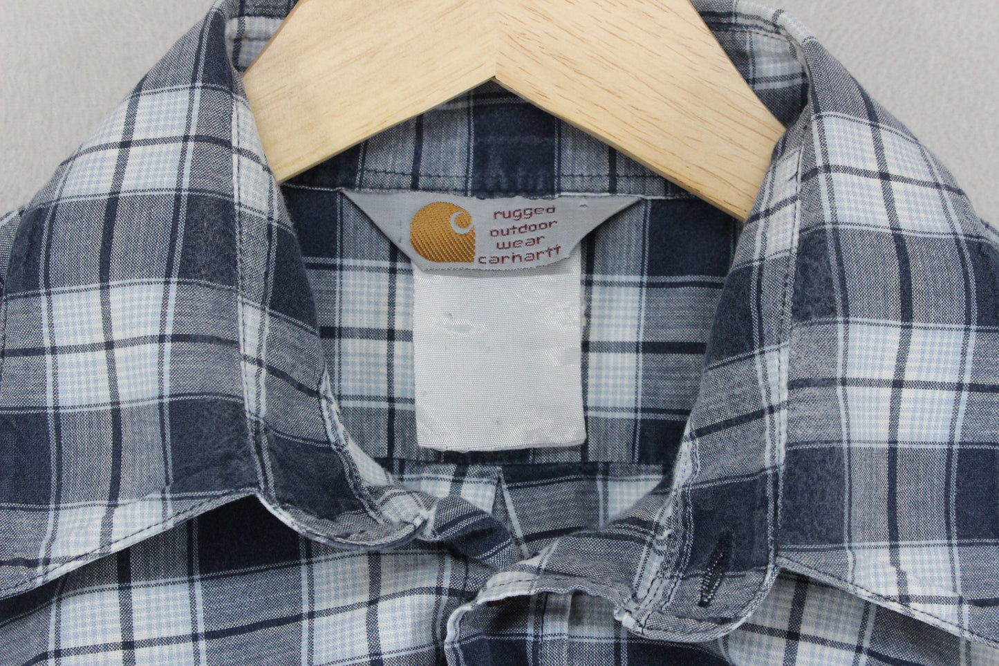 Mens Plaid Shirt Short Sleeve Button Up