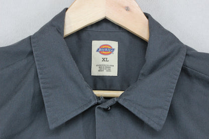 Mens Shirt Workwear Short Sleeve Button Up Casual