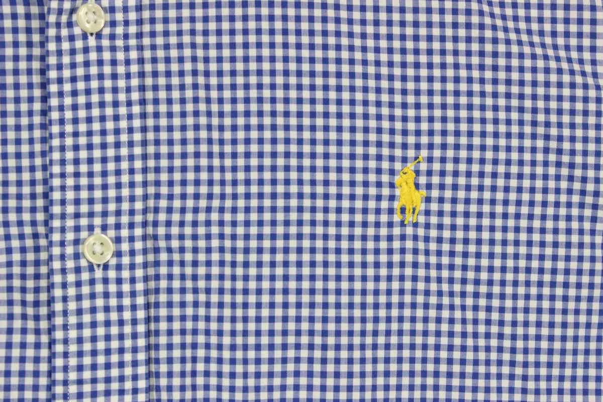 Mens Check Shirt Slim Fit Button Down