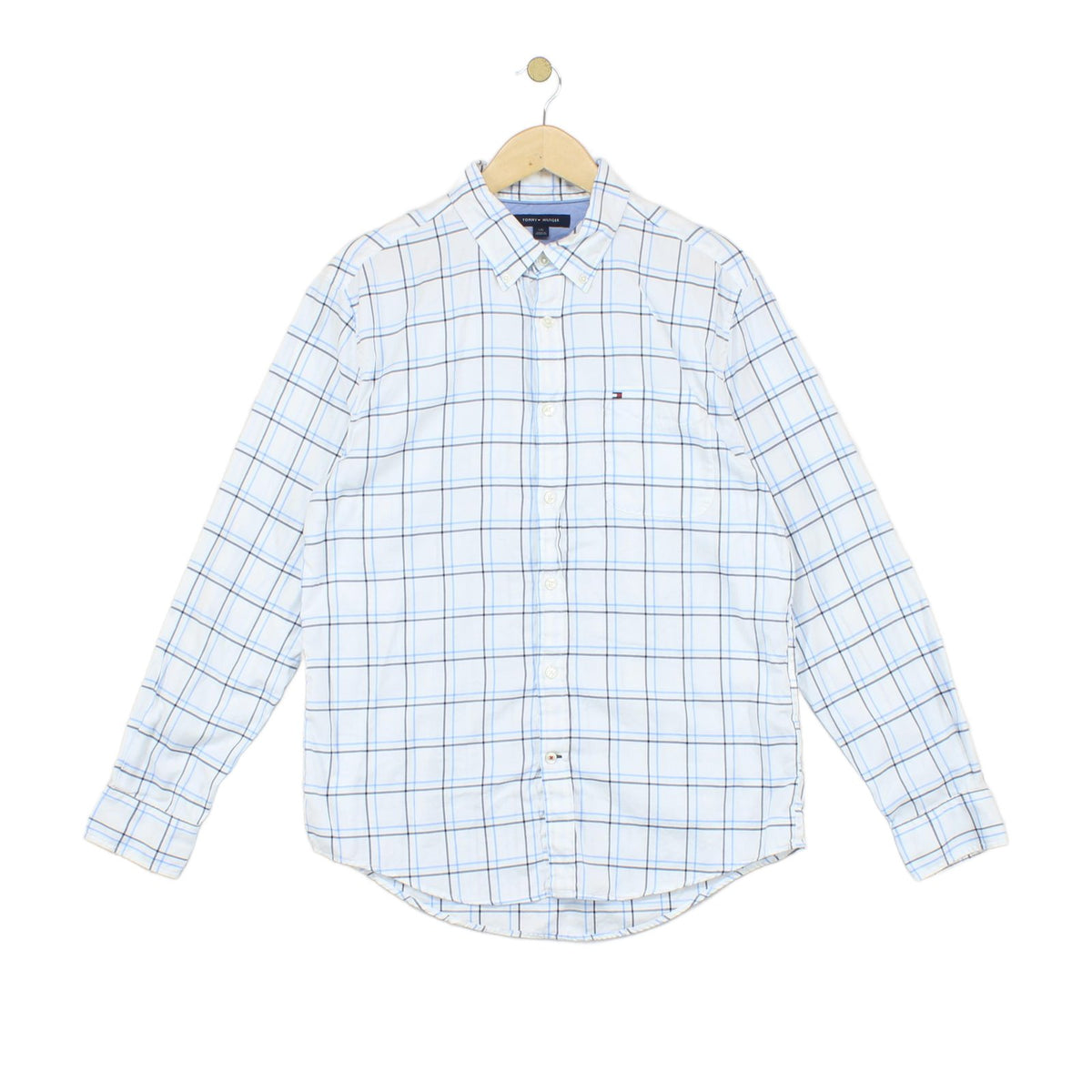 Mens Check Shirt Pattern Long Sleeve Button Down
