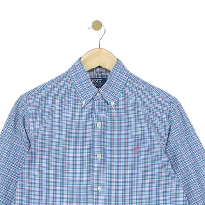 Mens Check Shirt Custom Fit Button Up
