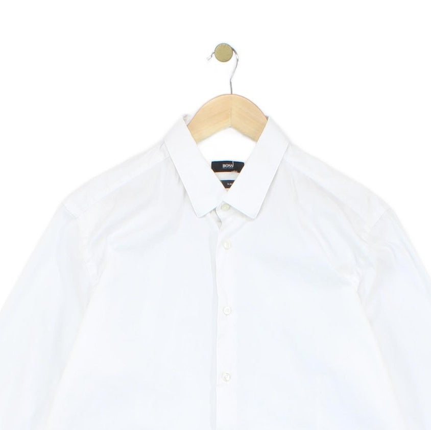 Mens Shirt Stretch Slim Fit Formal Classic