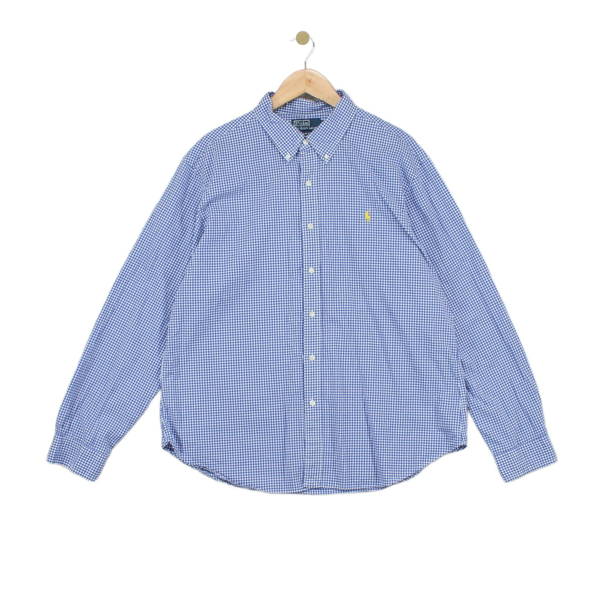 Mens Check Shirt Slim Fit Button Down