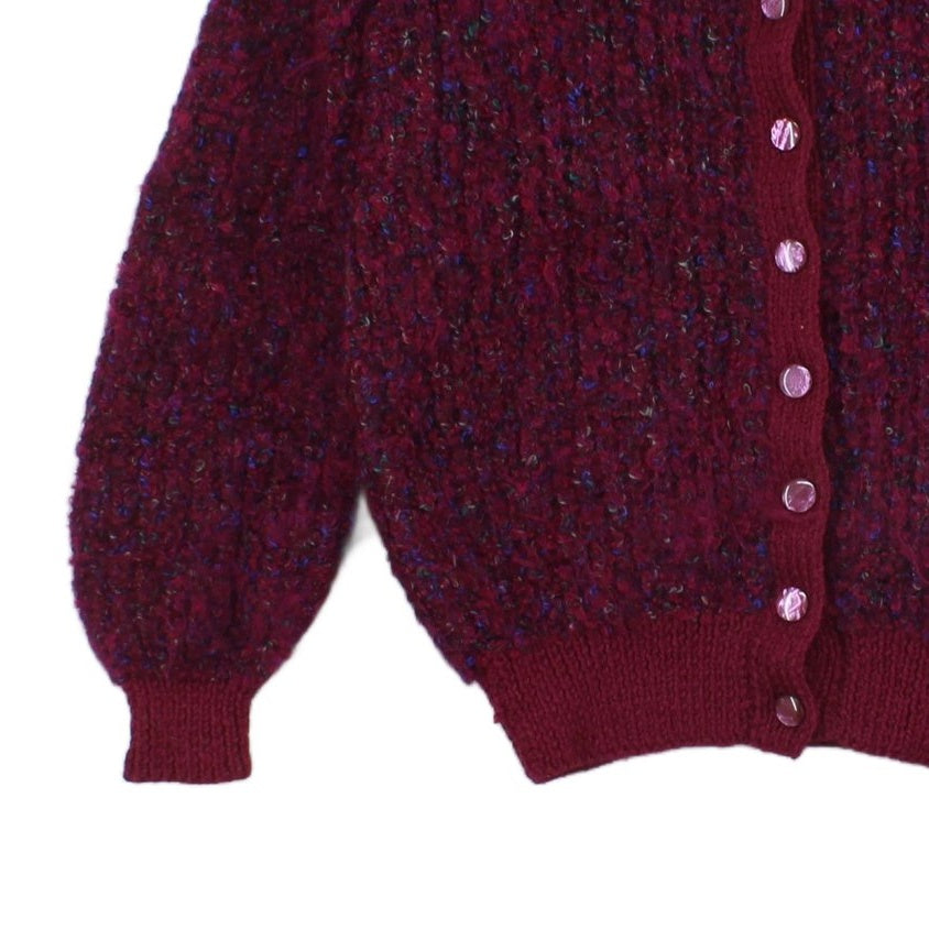 Womens Cardigan Chunky Knit Long Sleeve Textured