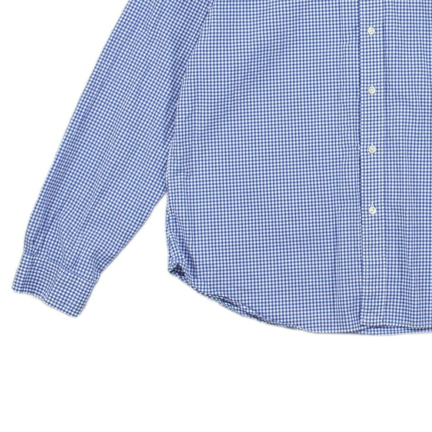 Mens Check Shirt Slim Fit Button Down