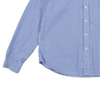 Mens Check Shirt Slim Fit Button Down