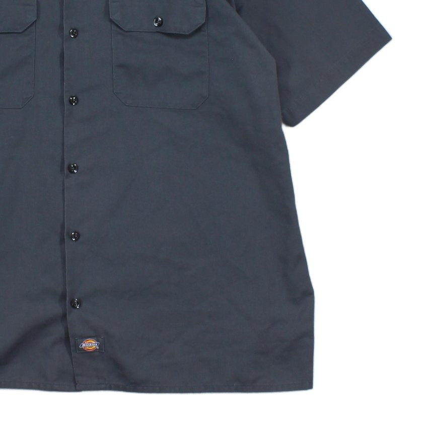 Mens Shirt Workwear Short Sleeve Button Up Casual