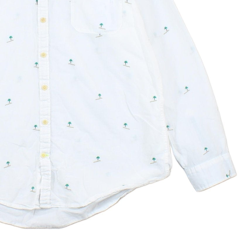 Mens Patterned Shirt Button Down Long Sleeve