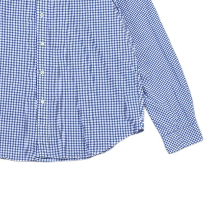 Mens Check Shirt Slim Fit Button Down