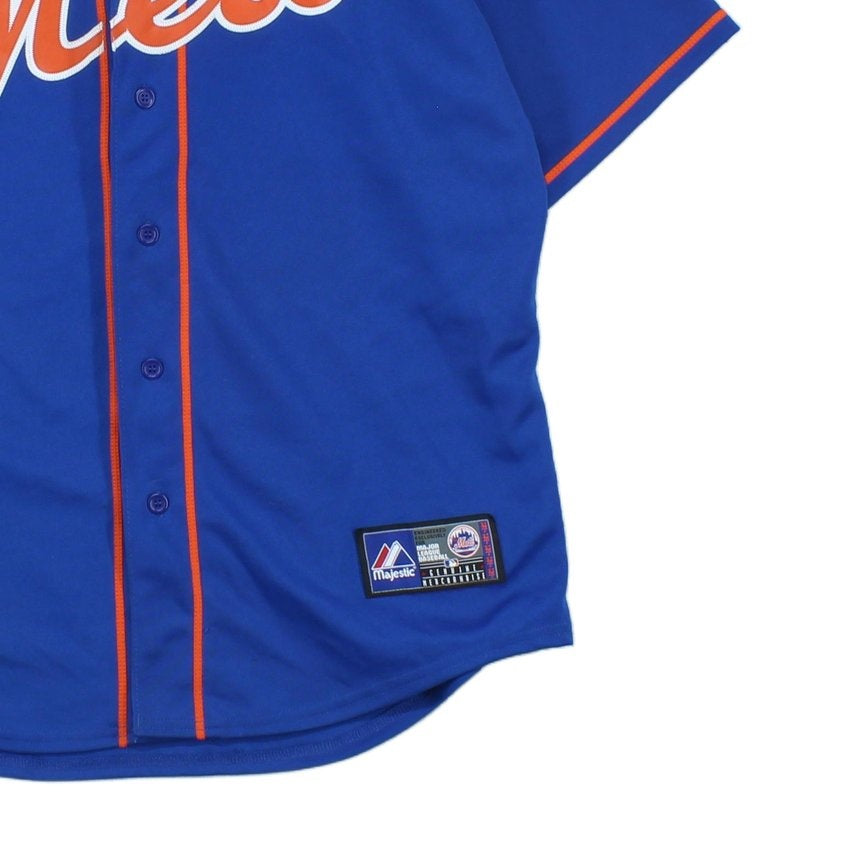 Mens Majestic Mets Jersey Shirt Baseball Short Sleeve