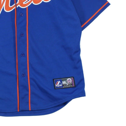 Mens Majestic Mets Jersey Shirt Baseball Short Sleeve