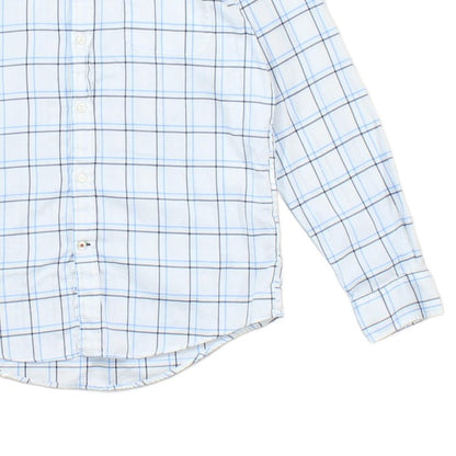 Mens Check Shirt Pattern Long Sleeve Button Down