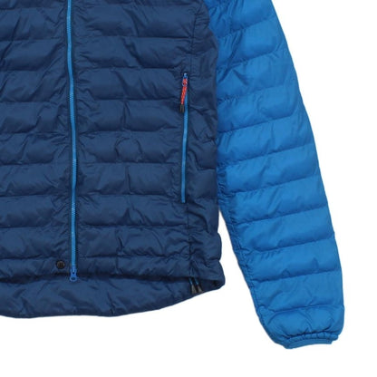 Mens Quilted Jacket Hooded Full Zip Outdoor