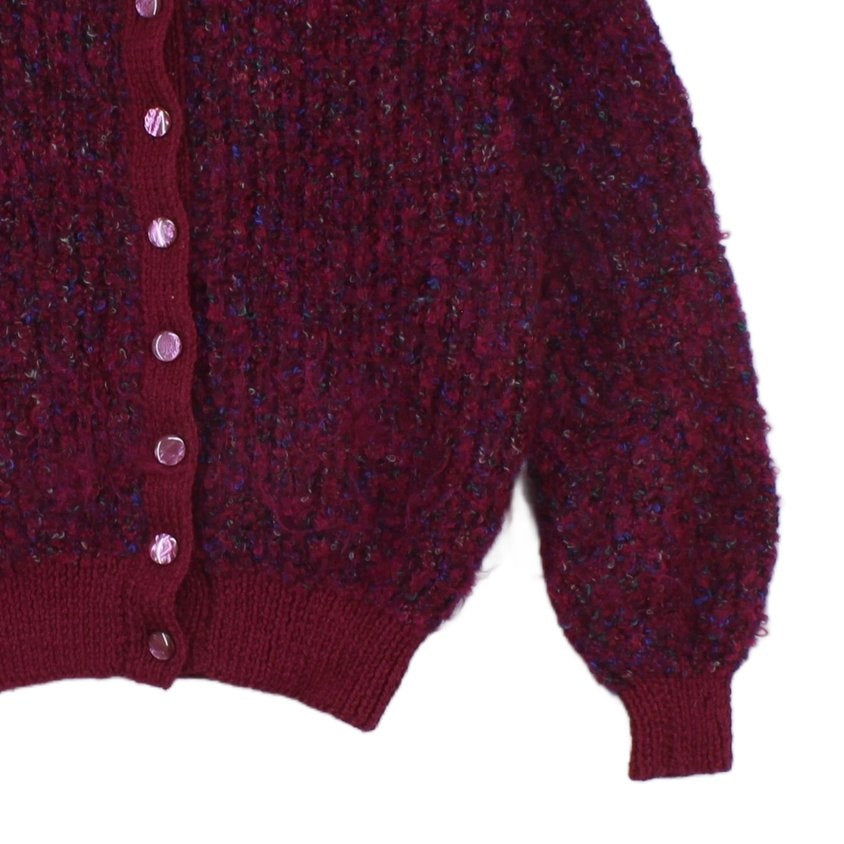 Womens Cardigan Chunky Knit Long Sleeve Textured