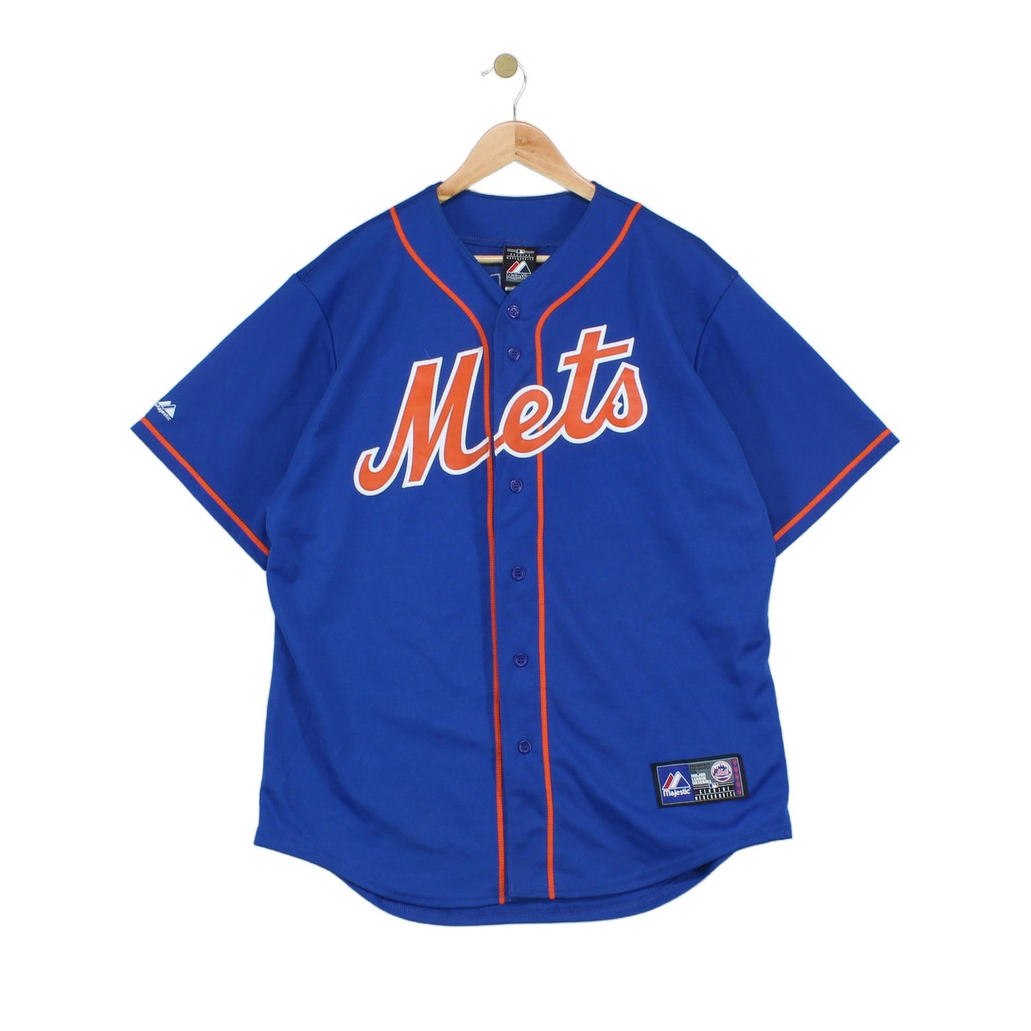 Mens Majestic Mets Jersey Shirt Baseball Short Sleeve