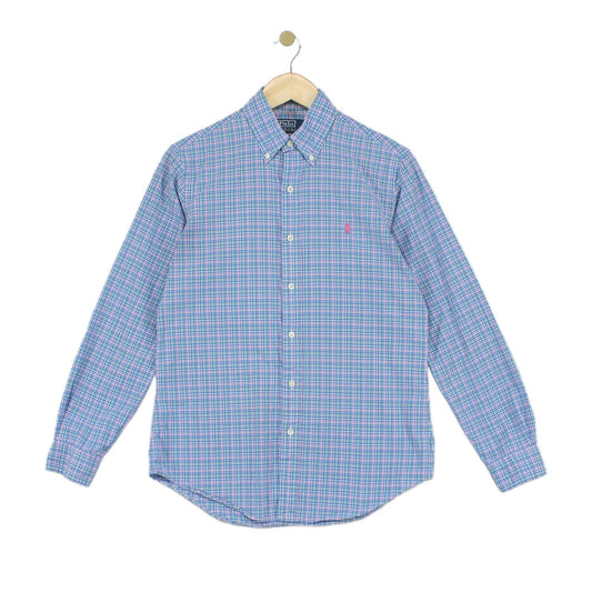 Mens Check Shirt Custom Fit Button Up