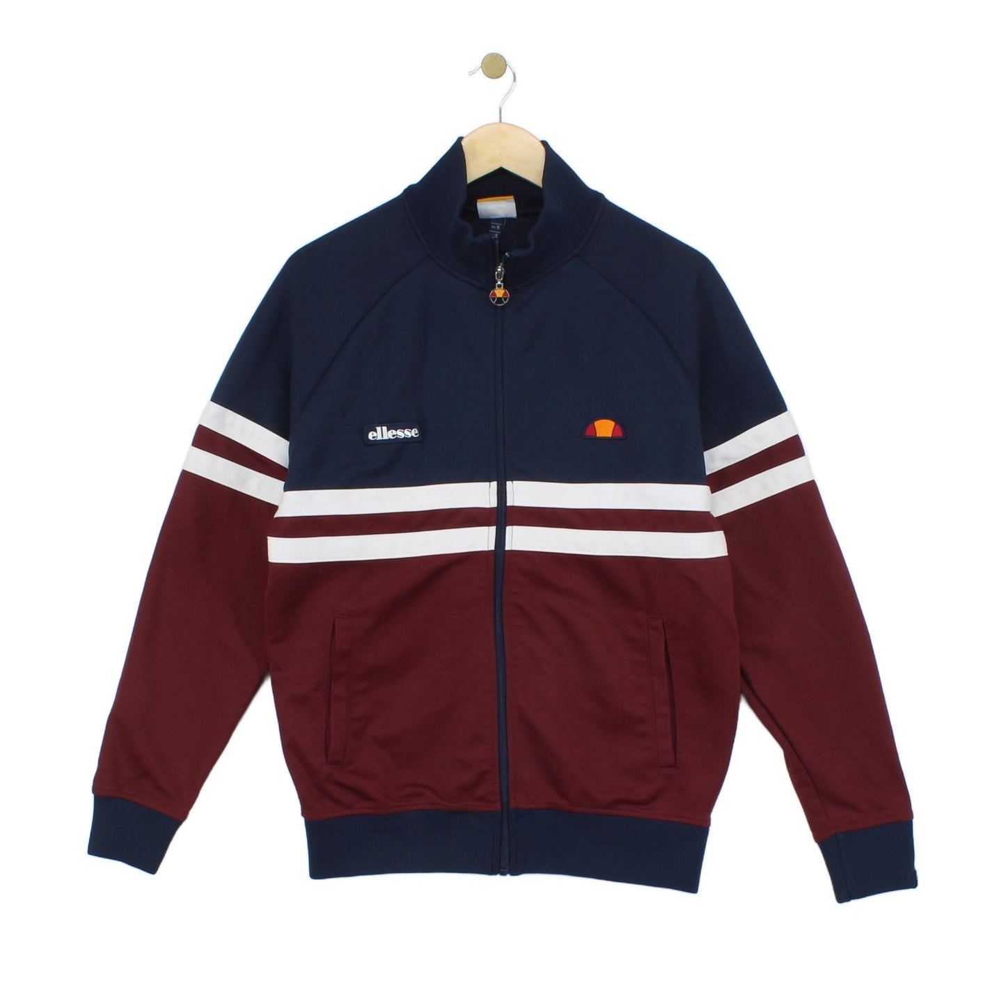 Mens Track Jacket 80S Casuals Retro Striped Zip