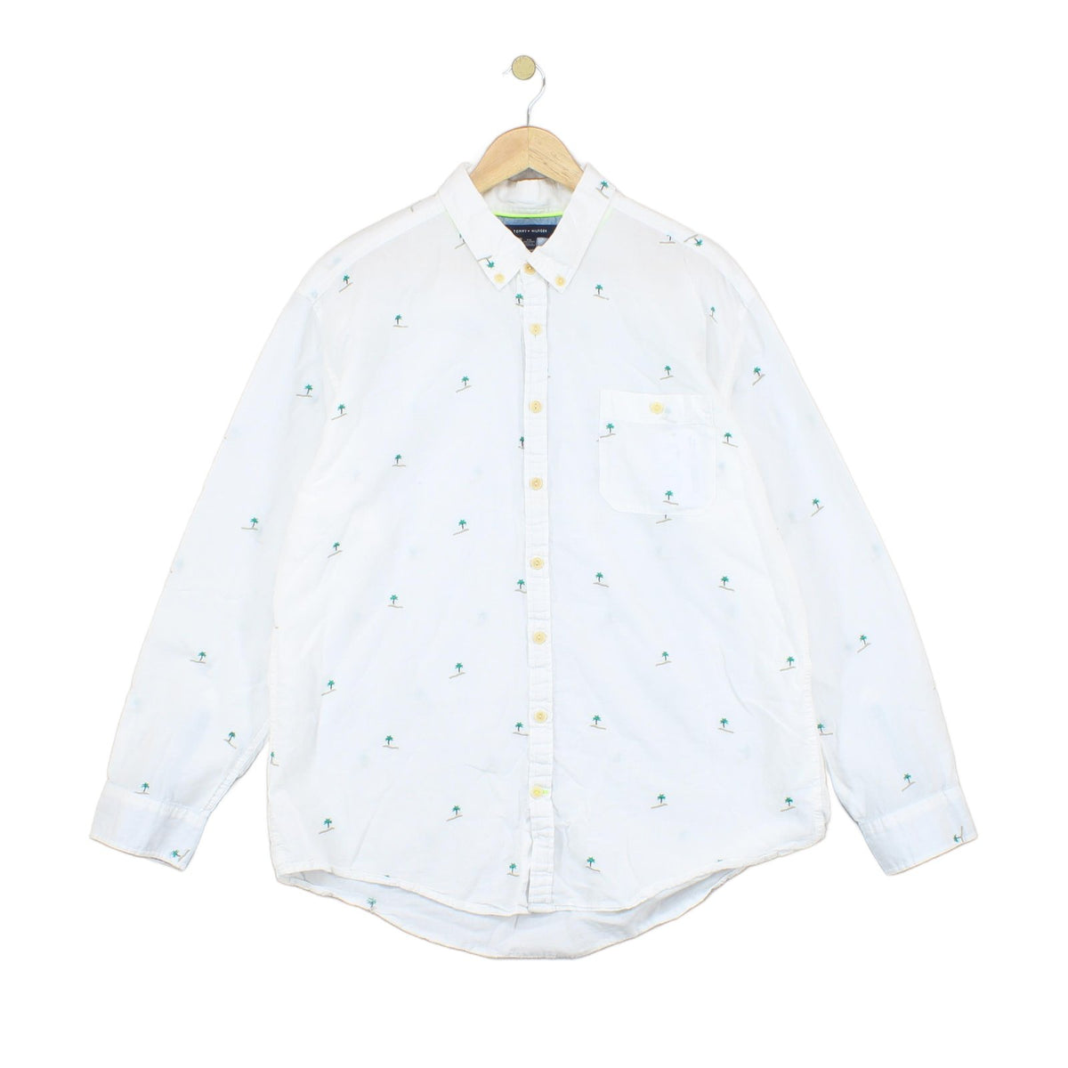 Mens Patterned Shirt Button Down Long Sleeve