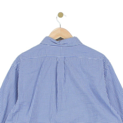 Mens Check Shirt Slim Fit Button Down