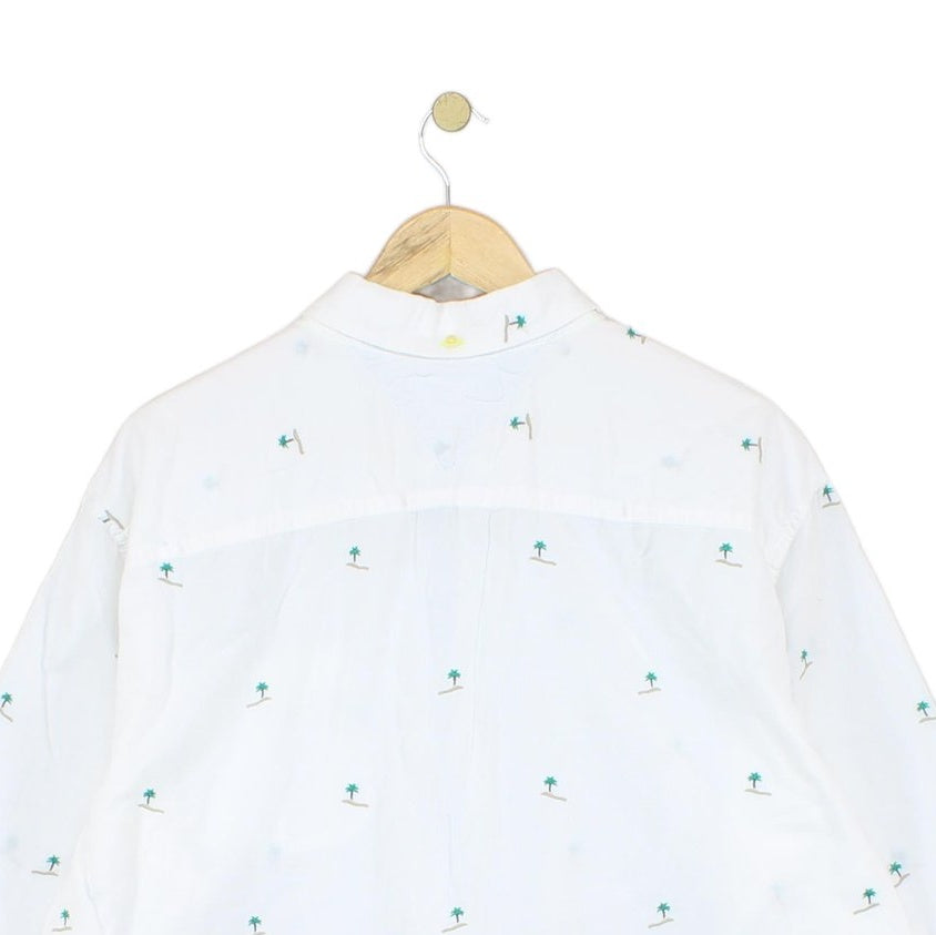 Mens Patterned Shirt Button Down Long Sleeve