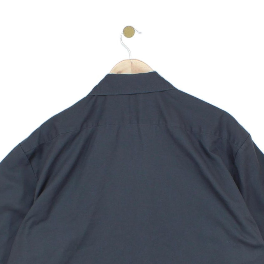 Mens Shirt Workwear Short Sleeve Button Up Casual