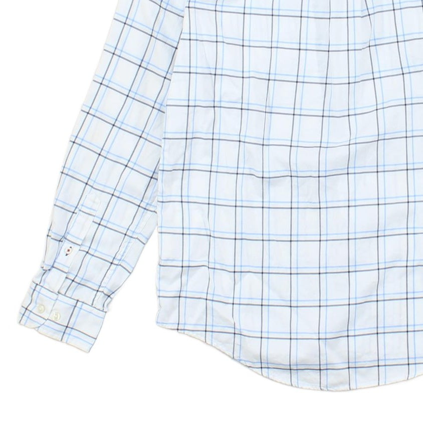 Mens Check Shirt Pattern Long Sleeve Button Down