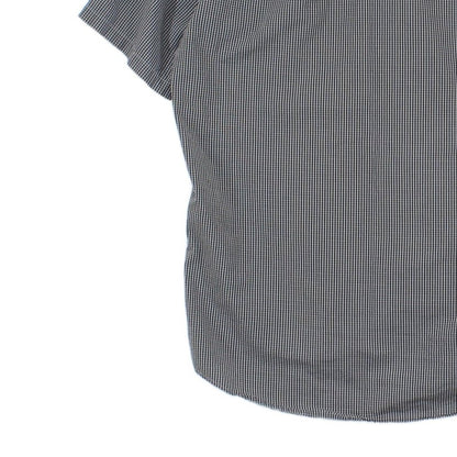 Mens Check Shirt Short Sleeve Button Up