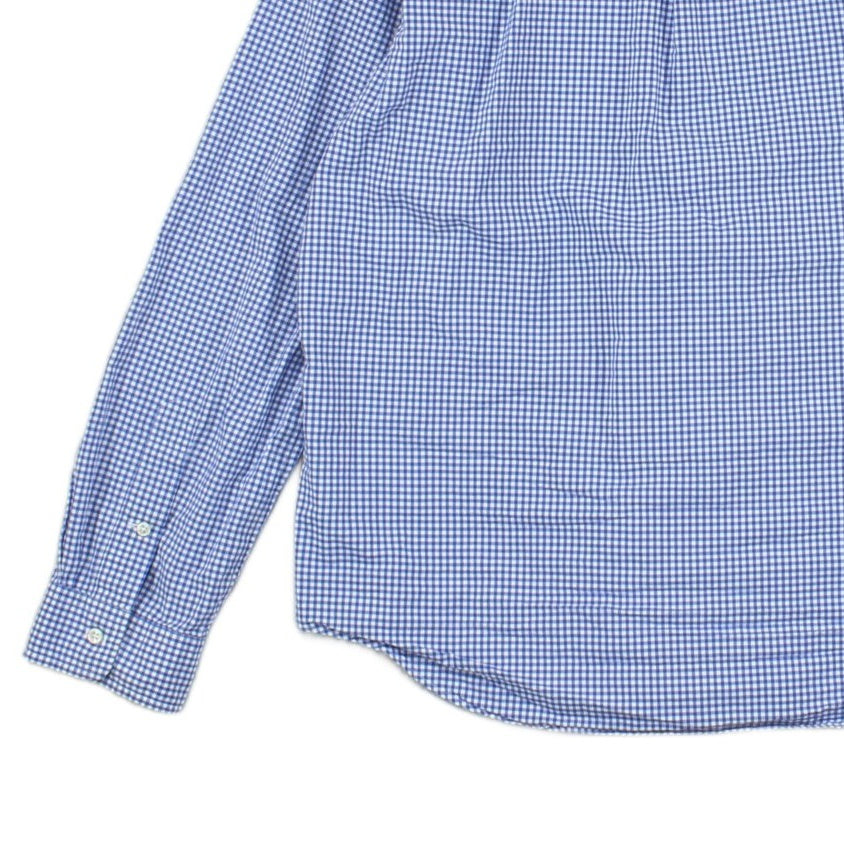 Mens Check Shirt Slim Fit Button Down