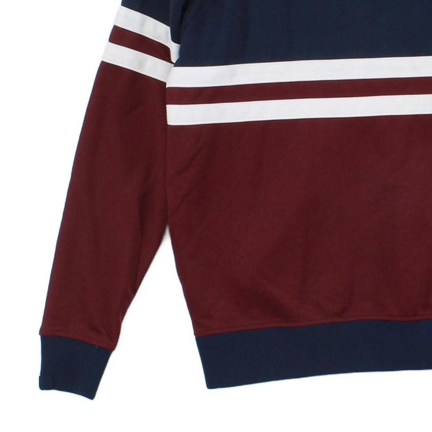 Mens Track Jacket 80S Casuals Retro Striped Zip