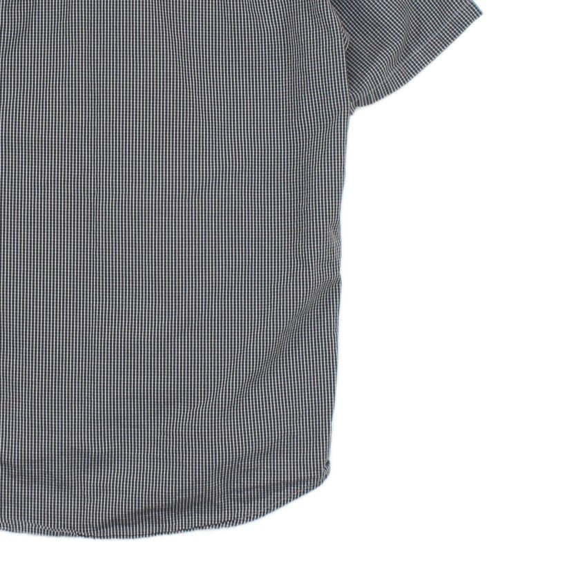 Mens Check Shirt Short Sleeve Button Up