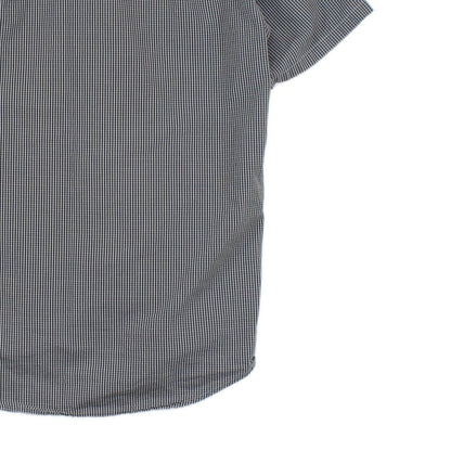 Mens Check Shirt Short Sleeve Button Up