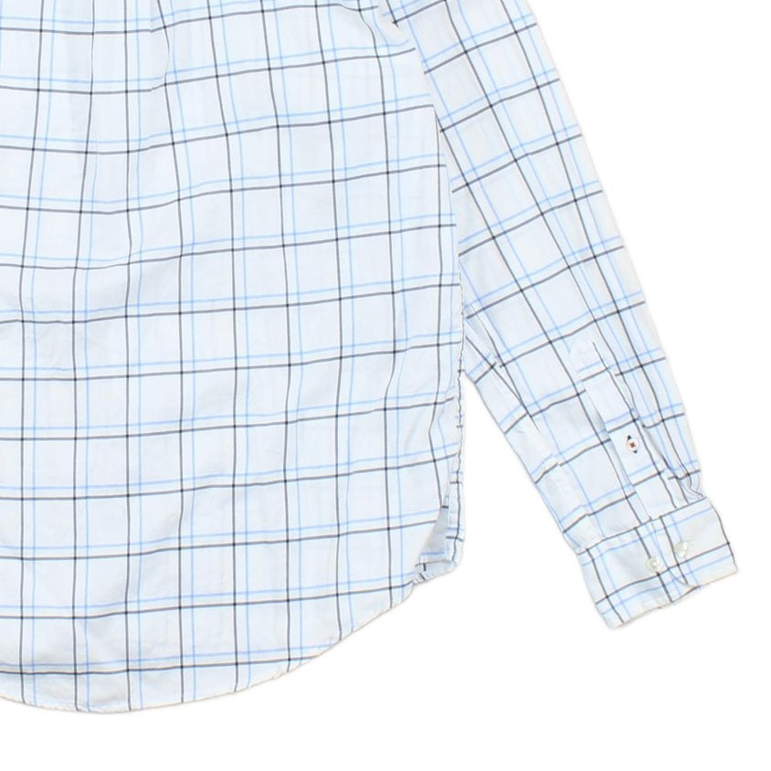 Mens Check Shirt Pattern Long Sleeve Button Down