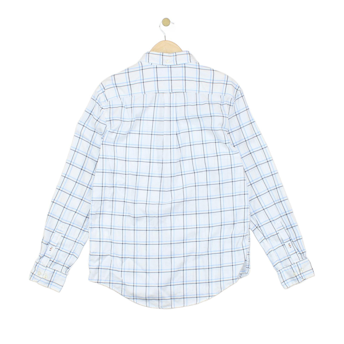 Mens Check Shirt Pattern Long Sleeve Button Down