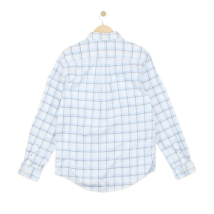 Mens Check Shirt Pattern Long Sleeve Button Down