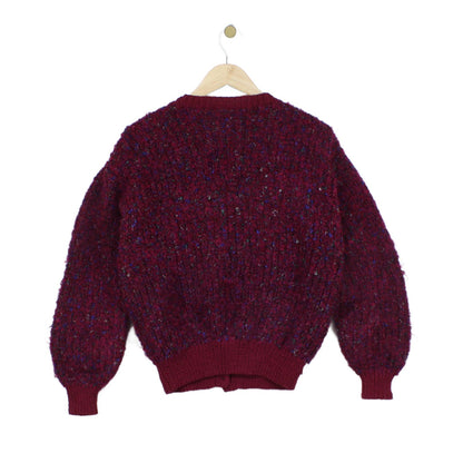 Womens Cardigan Chunky Knit Long Sleeve Textured