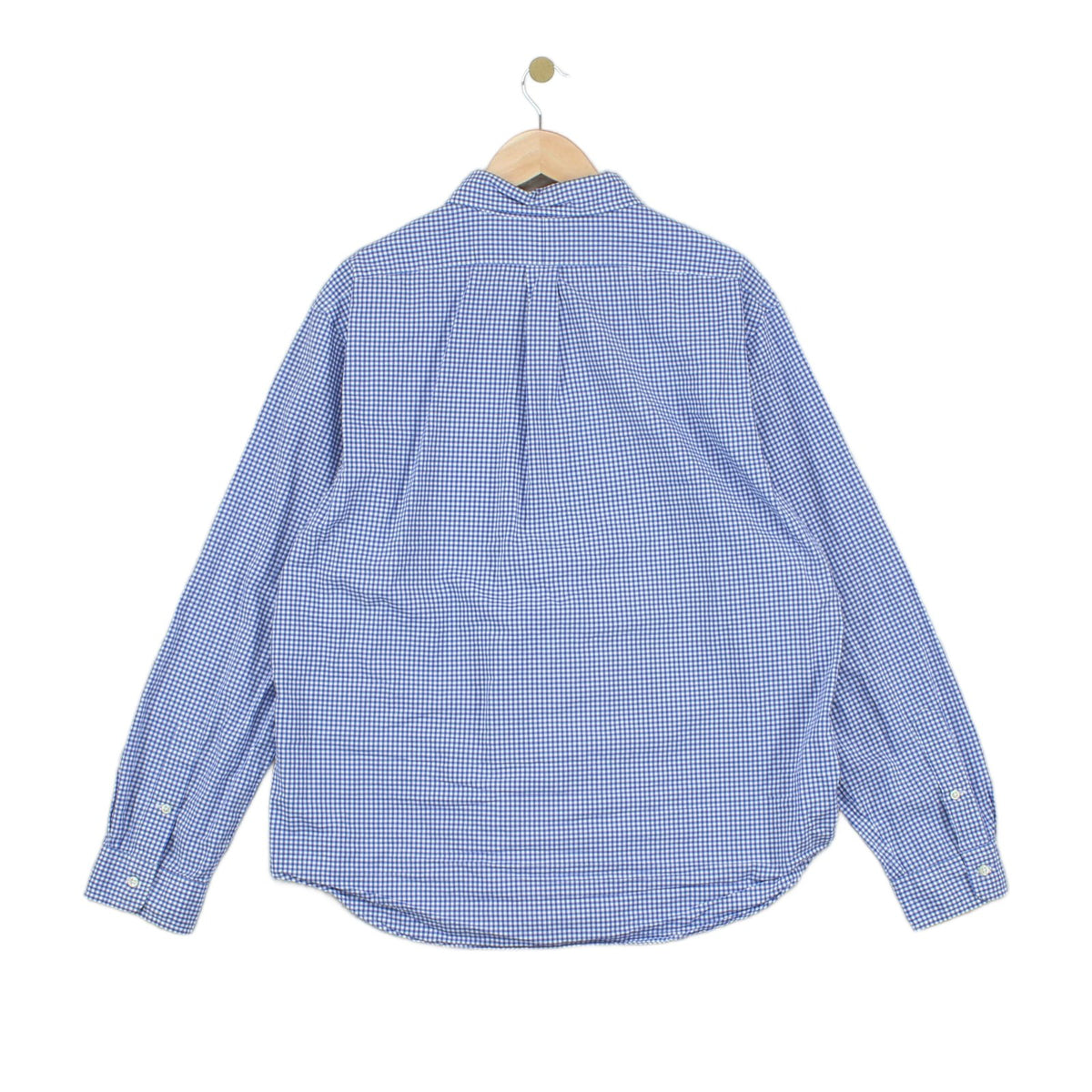 Mens Check Shirt Slim Fit Button Down