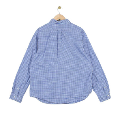 Mens Check Shirt Slim Fit Button Down