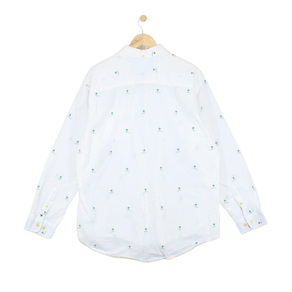 Mens Patterned Shirt Button Down Long Sleeve
