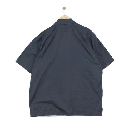 Mens Shirt Workwear Short Sleeve Button Up Casual