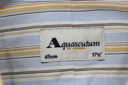 Mens Striped Shirt Button Up Cotton