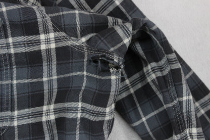 Mens Plaid Shirt Button Up Long Sleeve