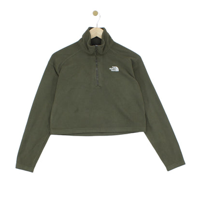 Womens 1/4 Zip Fleece Outdoor Cropped