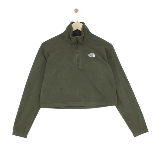 Womens 1/4 Zip Fleece Outdoor Cropped
