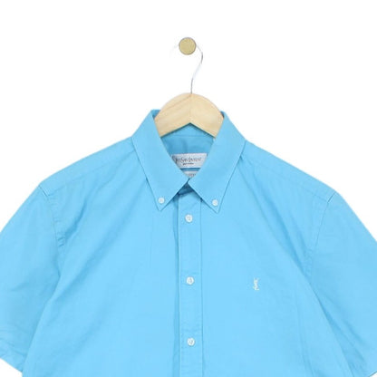 Mens Shirt Short Sleeve Button Up