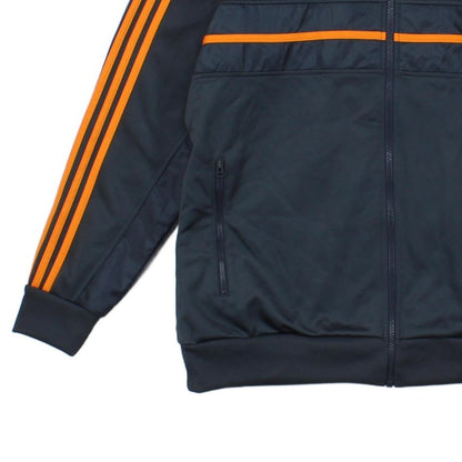 Mens Real Madrid Track Jacket Stripes Full Zip