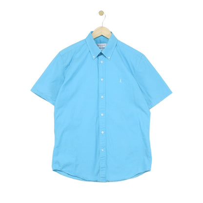 Mens Shirt Short Sleeve Button Up