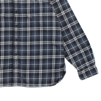 Mens Plaid Shirt Button Up Long Sleeve