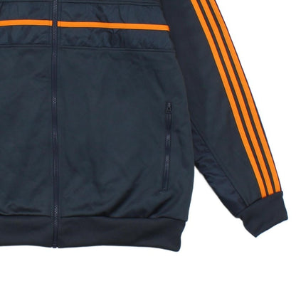 Mens Real Madrid Track Jacket Stripes Full Zip